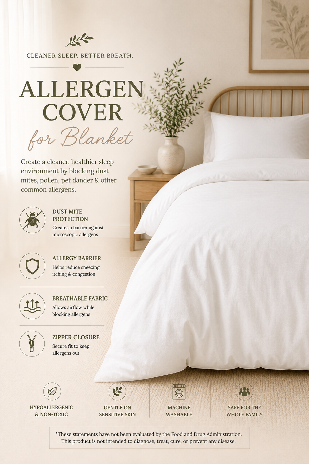 Dust Mite Blanket Cover