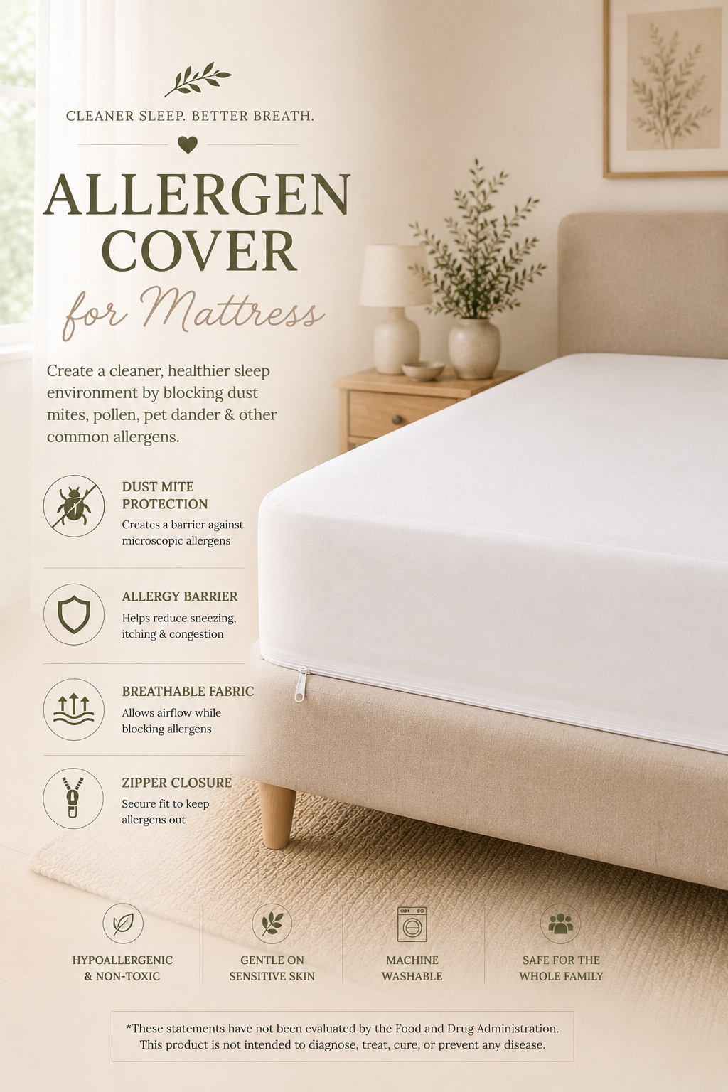 Dust Mite Mattress Cover